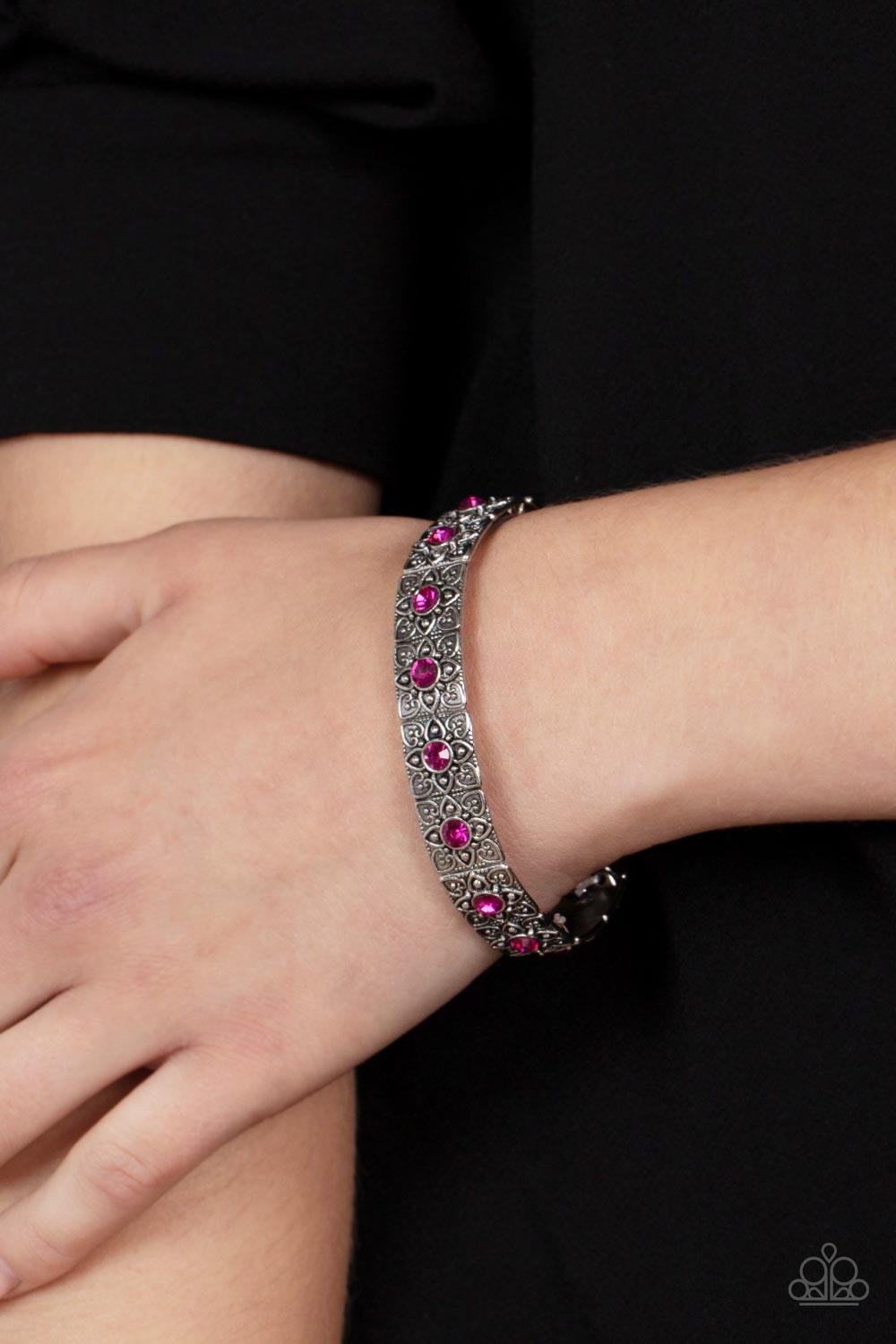 Paparazzi ~ Venetian Valentine ~ Pink Bracelet with Stretchy Bands