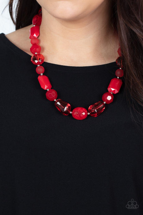 Paparazzi ~ Here Today, GONDOLA Tomorrow ~ Red Necklace Set