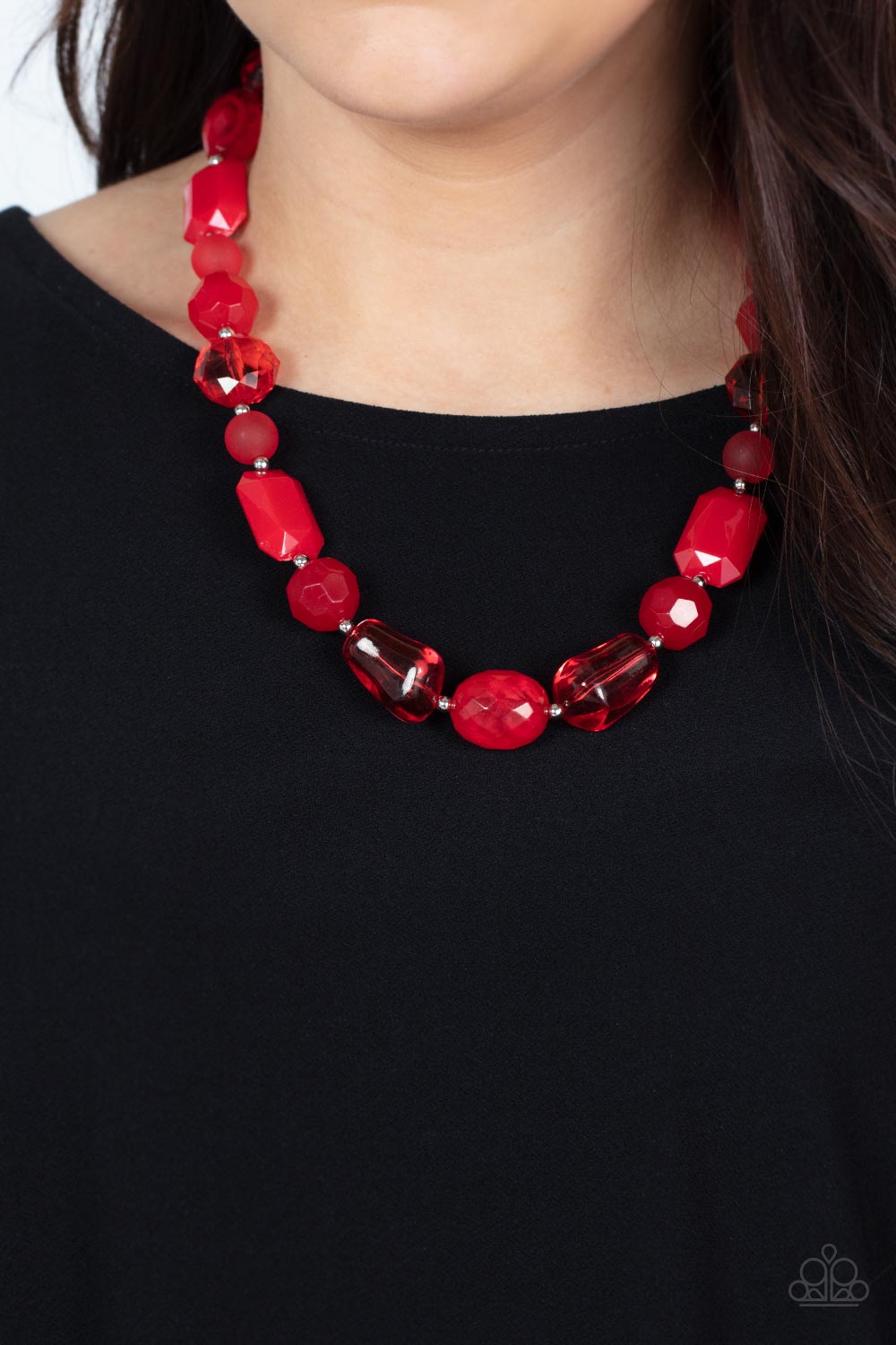 Paparazzi ~ Here Today, GONDOLA Tomorrow ~ Red Necklace Set