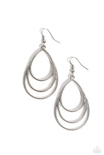 Load image into Gallery viewer, Paparazzi ~ Trendy TIER-Drops ~ Silver Earrings