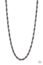 Load image into Gallery viewer, Paparazzi ~ Pit Stop ~ Men&#39;s Black Urban Necklace