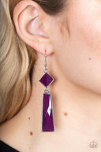 Load image into Gallery viewer, Paparazzi ~ Hollywood Harmony ~ Purple Earrings