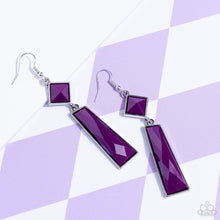 Load image into Gallery viewer, Paparazzi ~ Hollywood Harmony ~ Purple Earrings