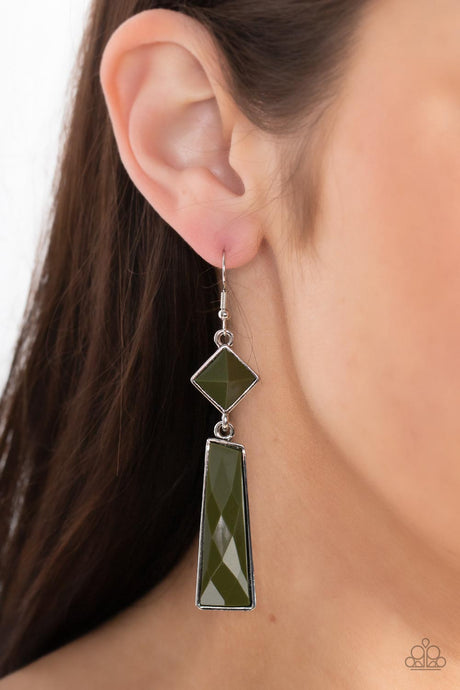 Paparazzi ~ Hollywood Harmony ~ Green Earrings