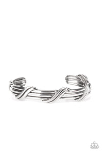 Paparazzi ~ Last Man Standing ~ Men's Silver Cuff Bracelet