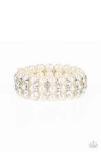 Load image into Gallery viewer, Paparazzi ~ Eiffel Tower Elegance ~ White Pearl Bracelet