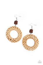 Load image into Gallery viewer, Paparazzi ~ Wildly Wicker ~ Brown Earrings