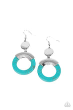 Load image into Gallery viewer, Paparazzi ~ ENTRADA at Your Own Risk ~ Blue Earrings