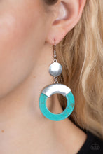 Load image into Gallery viewer, Paparazzi ~ ENTRADA at Your Own Risk ~ Blue Earrings