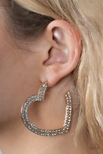 Load image into Gallery viewer, Paparazzi ~AMORE to Love ~ Gold Heart Hoop Earrings