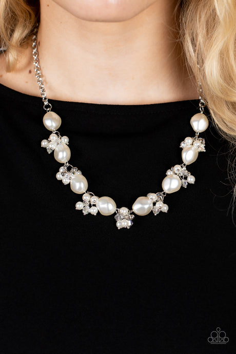 Paparazzi ~ Rolling with the BRUNCHES ~ White Pearl Necklace Set