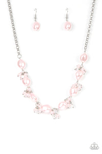 Paparazzi ~ Rolling with the BRUNCHES ~ Pink Pearl Necklace Set