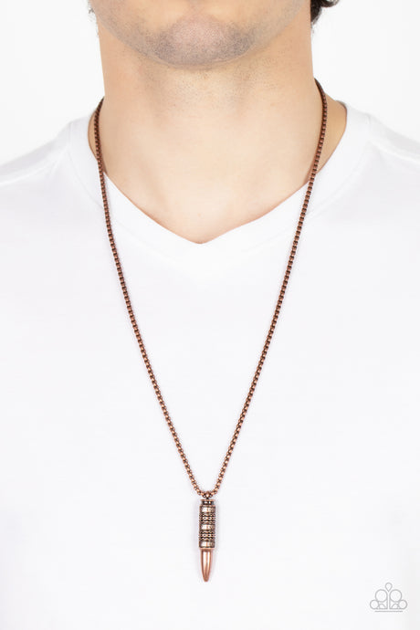 Paparazzi ~ Highland Hunter ~ Men's Copper Urban Necklace