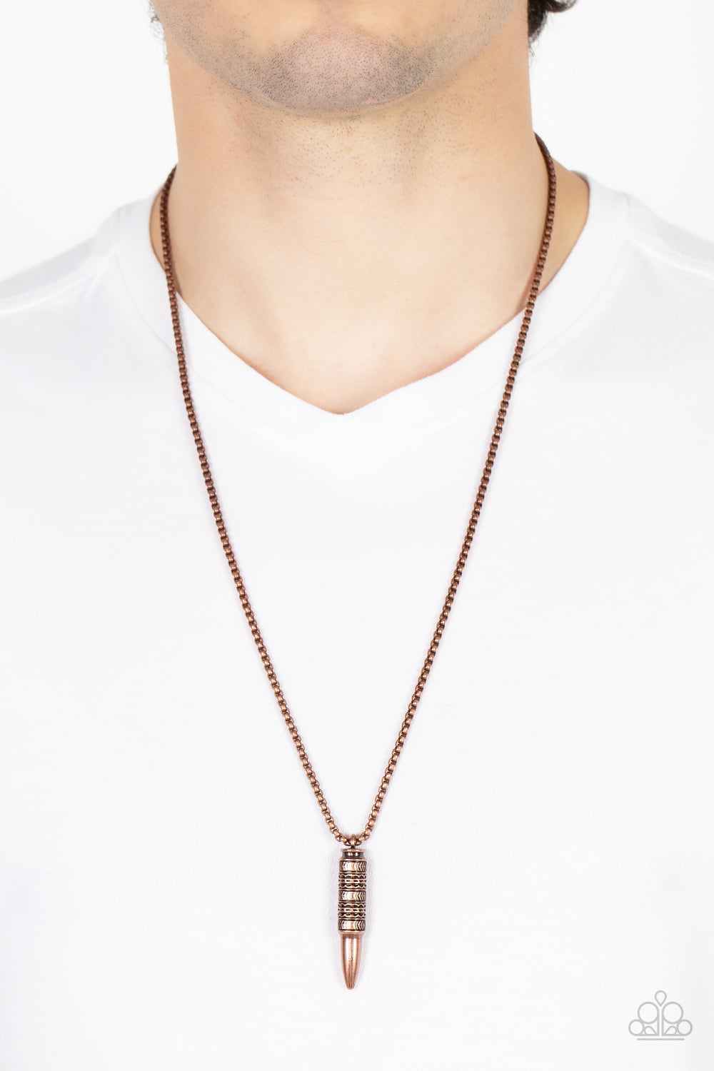 Paparazzi ~ Highland Hunter ~ Men's Copper Urban Necklace