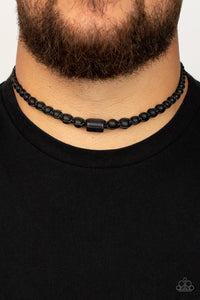 Paparazzi ~ It's A THAI ~ Men's Black Urban Necklace