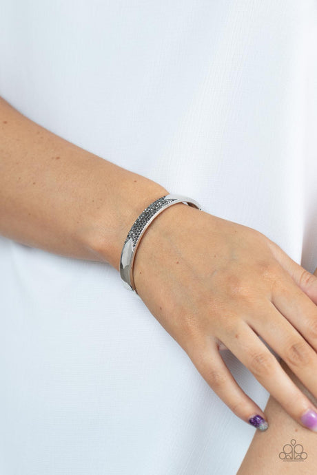 Paparazzi ~ Radiant Edge ~ Silver Bangle-Like Bracelet