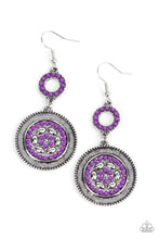 Load image into Gallery viewer, Paparazzi ~ Meadow Mantra ~ Purple Earrings
