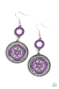 Paparazzi ~ Meadow Mantra ~ Purple Earrings