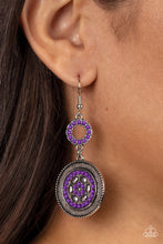 Load image into Gallery viewer, Paparazzi ~ Meadow Mantra ~ Purple Earrings