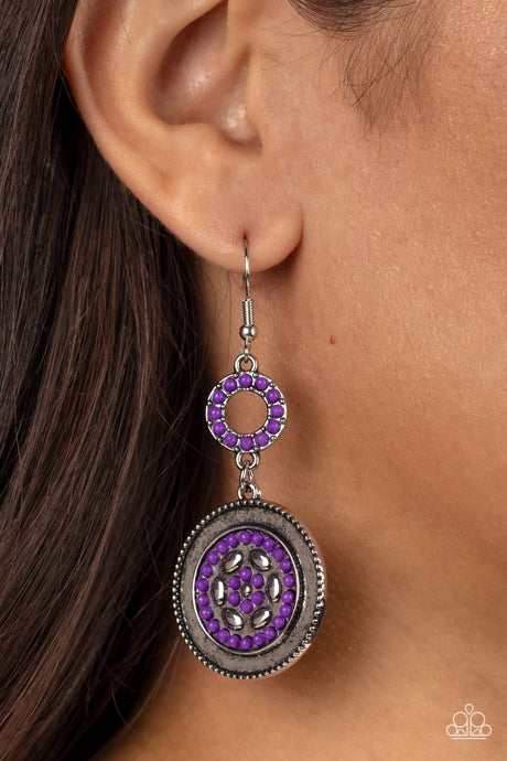 Paparazzi ~ Meadow Mantra ~ Purple Earrings