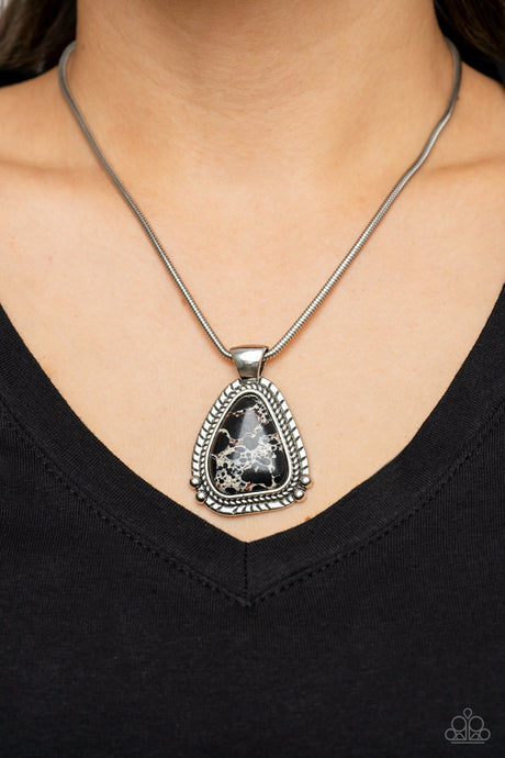 Paparazzi ~ Artisan Adventure ~ Black Necklace Set
