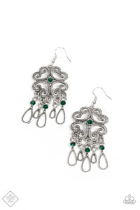 Paparazzi ~ Majestic Makeover ~ Green Earrings (Fashion Fix Exclusive)