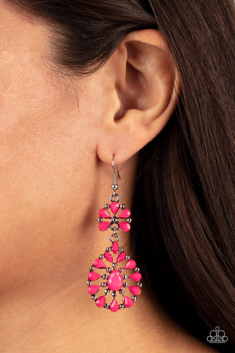 Paparazzi ~ Posh Palooza ~ Pink Earrings
