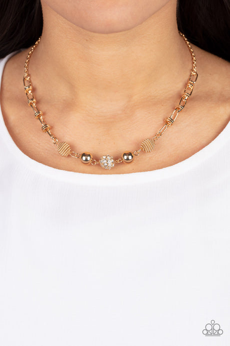Paparazzi ~ Taunting Twinkle ~ Gold Necklace Set
