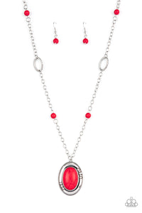 Paparazzi ~ Mojave Meditation ~ Red Necklace Set