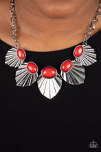 Load image into Gallery viewer, Paparazzi ~ Fearlessly Ferocious ~ Red Necklace Set