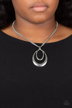 Load image into Gallery viewer, Paparazzi ~ Suburban Storm ~ Silver Necklace Set
