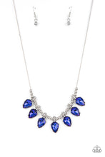 Load image into Gallery viewer, Paparazzi ~ Crown Jewel Couture ~ Blue Necklace Set