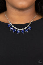 Load image into Gallery viewer, Paparazzi ~ Crown Jewel Couture ~ Blue Necklace Set