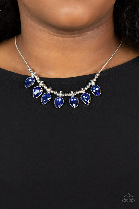 Paparazzi ~ Crown Jewel Couture ~ Blue Necklace Set