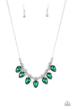 Load image into Gallery viewer, Paparazzi ~ Crown Jewel Couture ~ Green Necklace Set