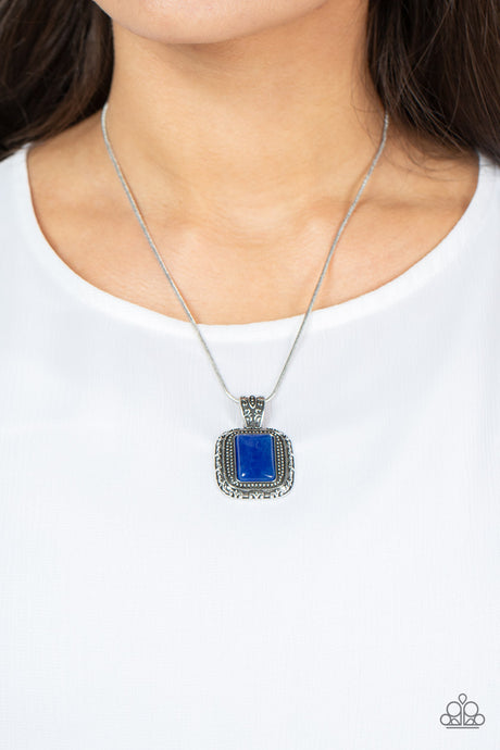 Paparazzi ~ Right Hand TALISMAN ~ Blue Necklace Set