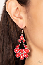 Load image into Gallery viewer, Paparazzi ~ Colorfully Canopy ~ Red Earrings