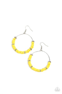 Paparazzi ~ Loudly Layered ~ Yellow Earrings