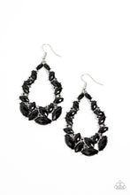 Load image into Gallery viewer, Paparazzi ~ Tenacious Treasure ~ Black Earrings