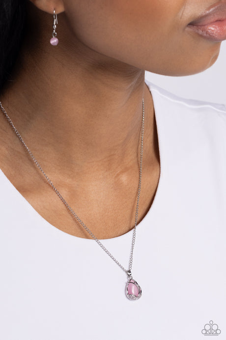 Paparazzi ~ Top-Notch Trinket ~ Pink Pendant Necklace Set