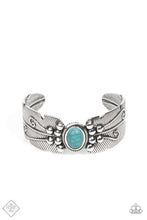 Load image into Gallery viewer, Paparazzi ~ Desert Haven ~ Blue Turquoise Cuff Bracelet (Fashion Fix Exclusive)