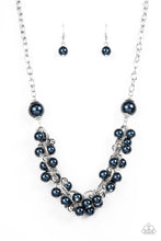 Load image into Gallery viewer, Paparazzi ~ Party Crasher ~ Blue Pearl Necklace Set