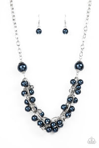 Paparazzi ~ Party Crasher ~ Blue Pearl Necklace Set