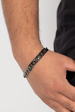 Load image into Gallery viewer, Paparazzi ~ Rockstar Road ~ Men&#39;s Black Urban Bracelet