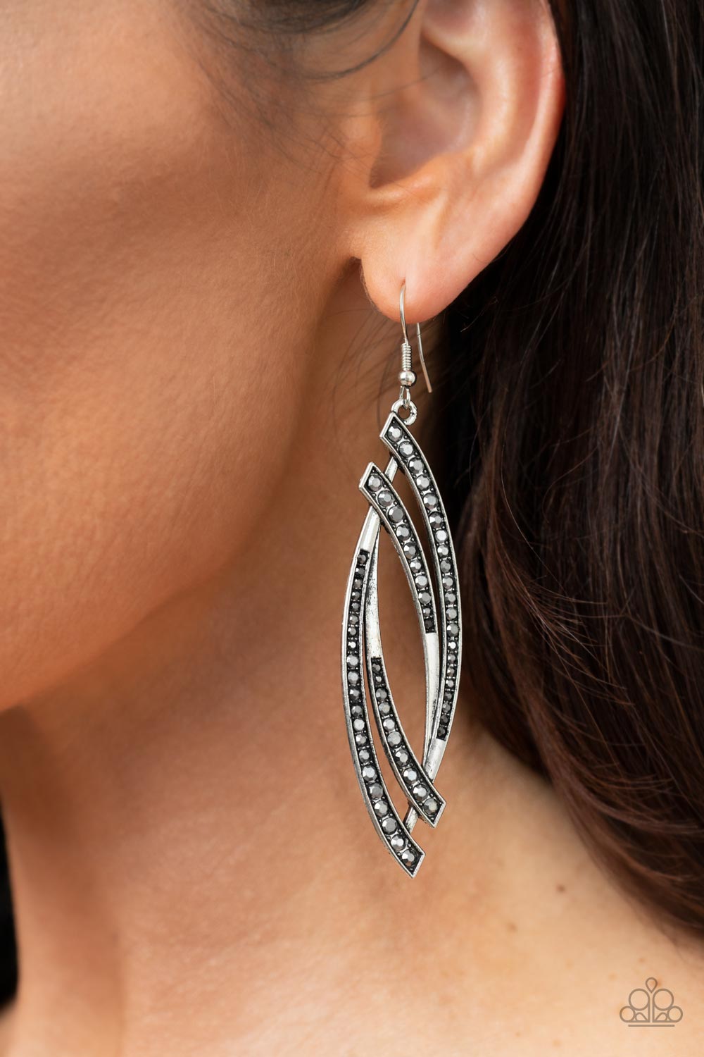 Paparazzi ~ Twinkle for Two ~ Silver Earrings