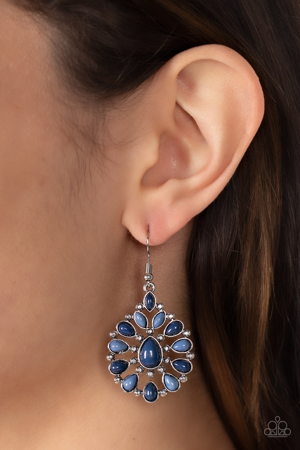 Paparazzi ~ Lively Luncheon ~ Blue Earrings