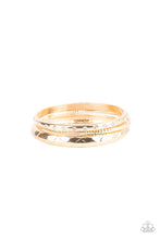 Load image into Gallery viewer, Paparazzi ~ Confidently Curvaceous ~ Gold Bangle Bracelets