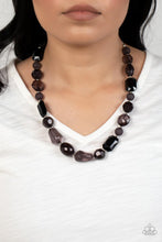 Load image into Gallery viewer, Paparazzi ~ Here Today, GONDOLA Tomorrow ~ Black Necklace Set