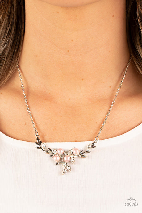 Paparazzi ~ Because I'm The Bride ~ Pink Pearl Necklace Set