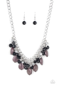 Paparazzi ~ Beachside Dance ~ Black Necklace Set